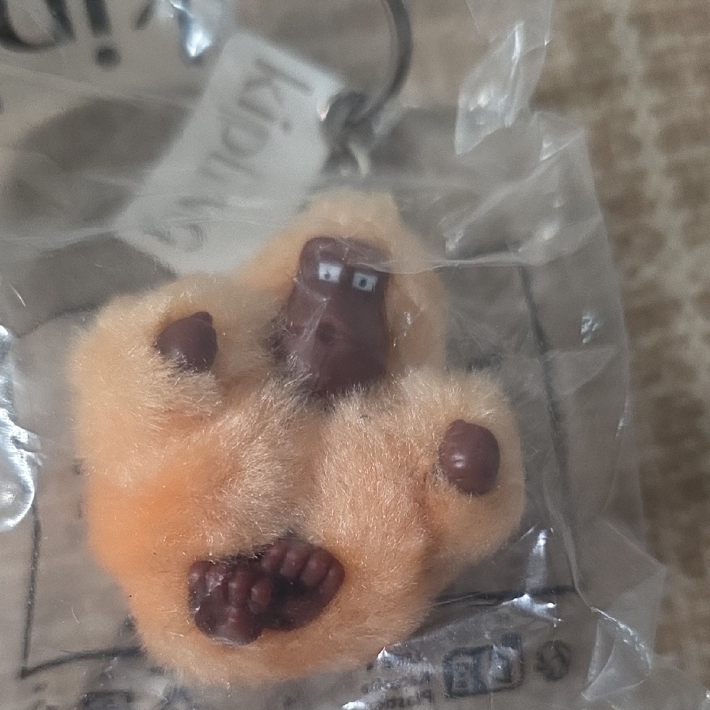 Cute Plush Keychain with Brown and Tan Colors